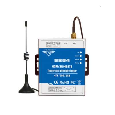 S264 GSM/3G/4G cellular Temperature Humidity Monitoring by phone app