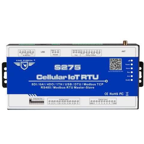 Modbus MQTT GSM GPRS 3G 4G Data Processing with many Protocols S275